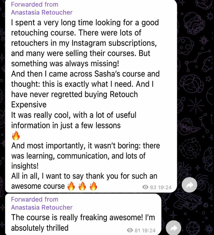 Screenshot of student review 03