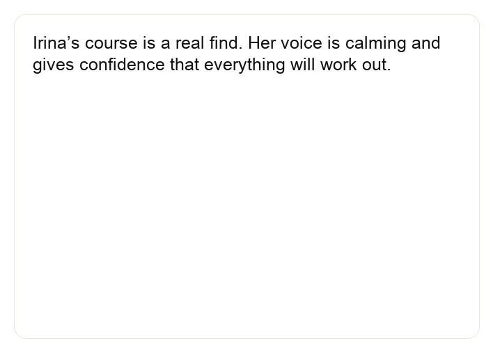 Screenshot of student review 38