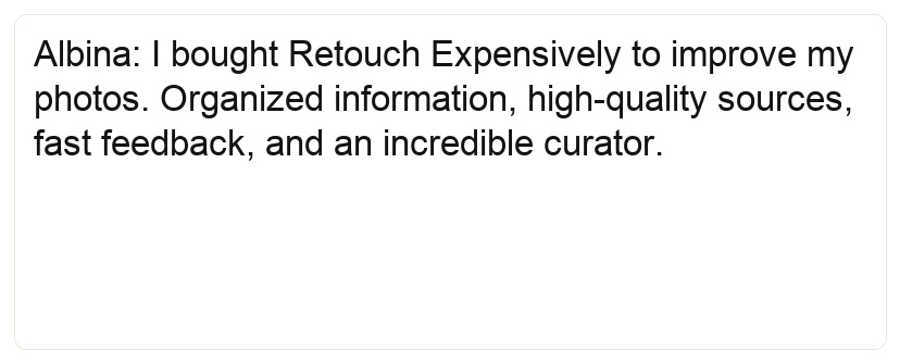Screenshot of student review 52